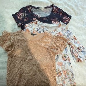 Women’s shirt bundle-3 shirts- size small